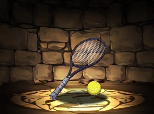 橘のテニスラケット