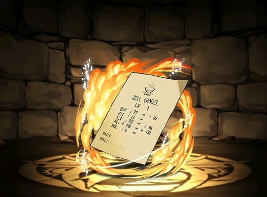 ステイタスの用紙